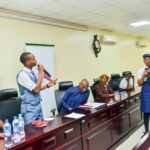 L–R – Students of Keke Senior High School debating against students of Lagos State Senior Model College, Badore, during the Preliminary Round of the 2026 Akintola Williams Youth Debate Competition