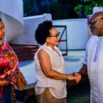 R-L N-BA Members - Dr. Deji Bolusemihi, Mrs. Rita Eze with Guest at the event